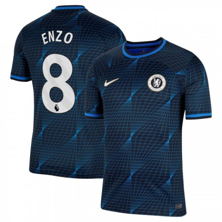 Jalkapallo Pelipaidat/Peliasut Chelsea Enzo 8 Vieraspelipaita 2023-24